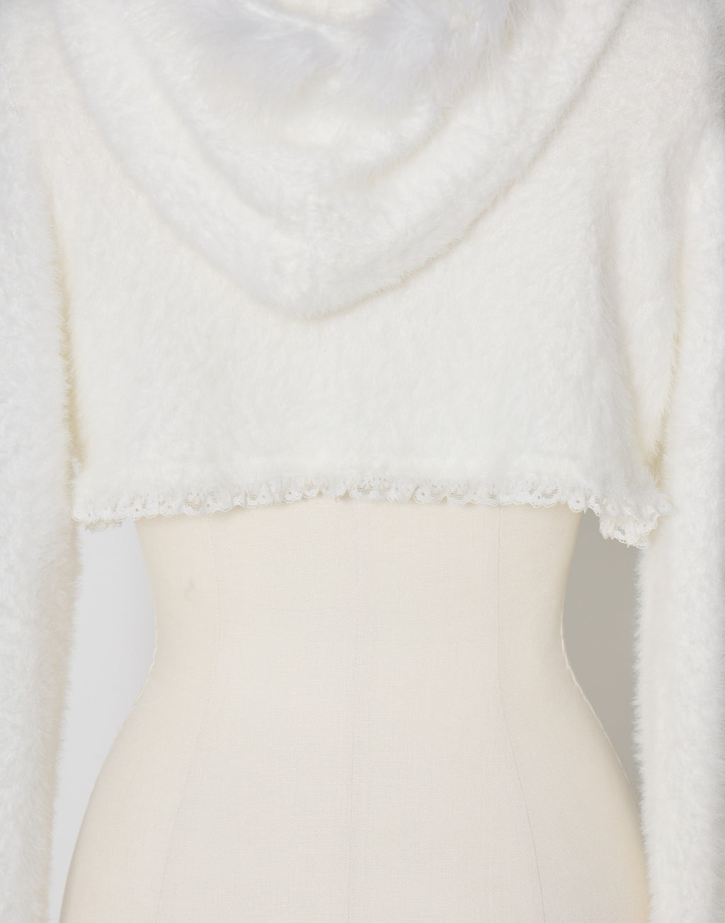 mellfy memory Fluffy pom-pom Angel hoodie cardigan