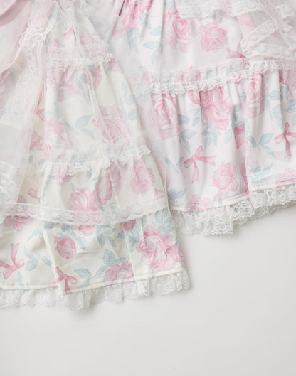 mellfy memory Rosy Flora tulle Veil Skirt
