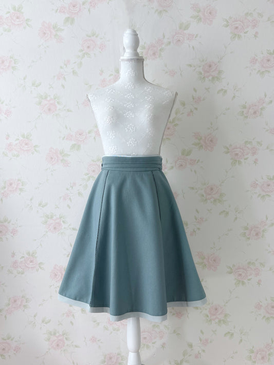MISCH MASCH Long Flare Skirt (Green)