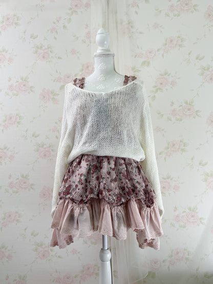axes femme Floral Laced Up Tunic Top