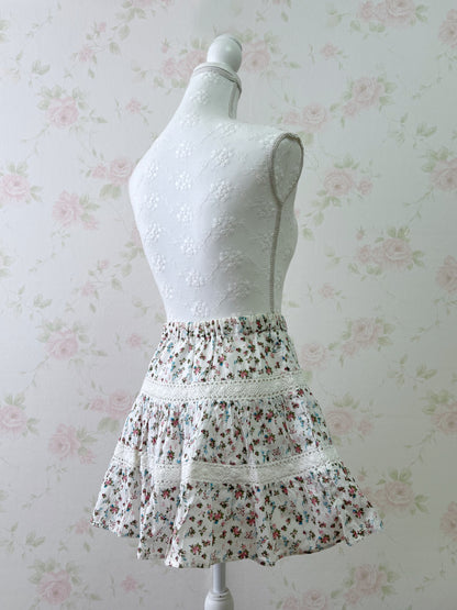Honey’s Floral Cotton Lace Skirt