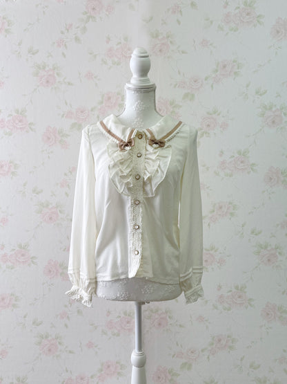 LIZ LISA Side Bow Long Sleeved Blouse