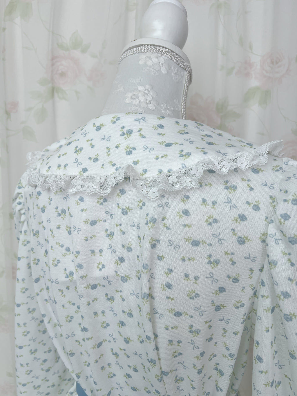 majoretty Petite Floral Tiered Dress (Blue)