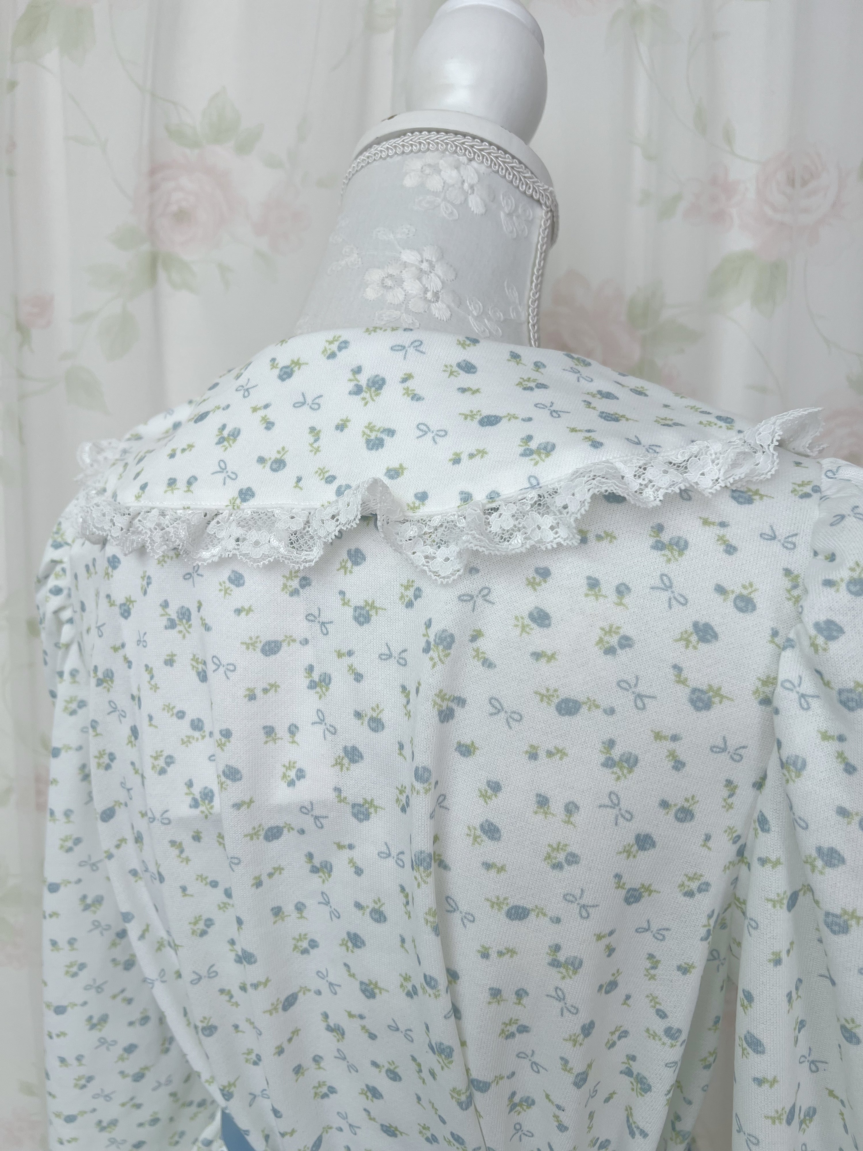 majoretty Petite Floral Tiered Dress (Blue)