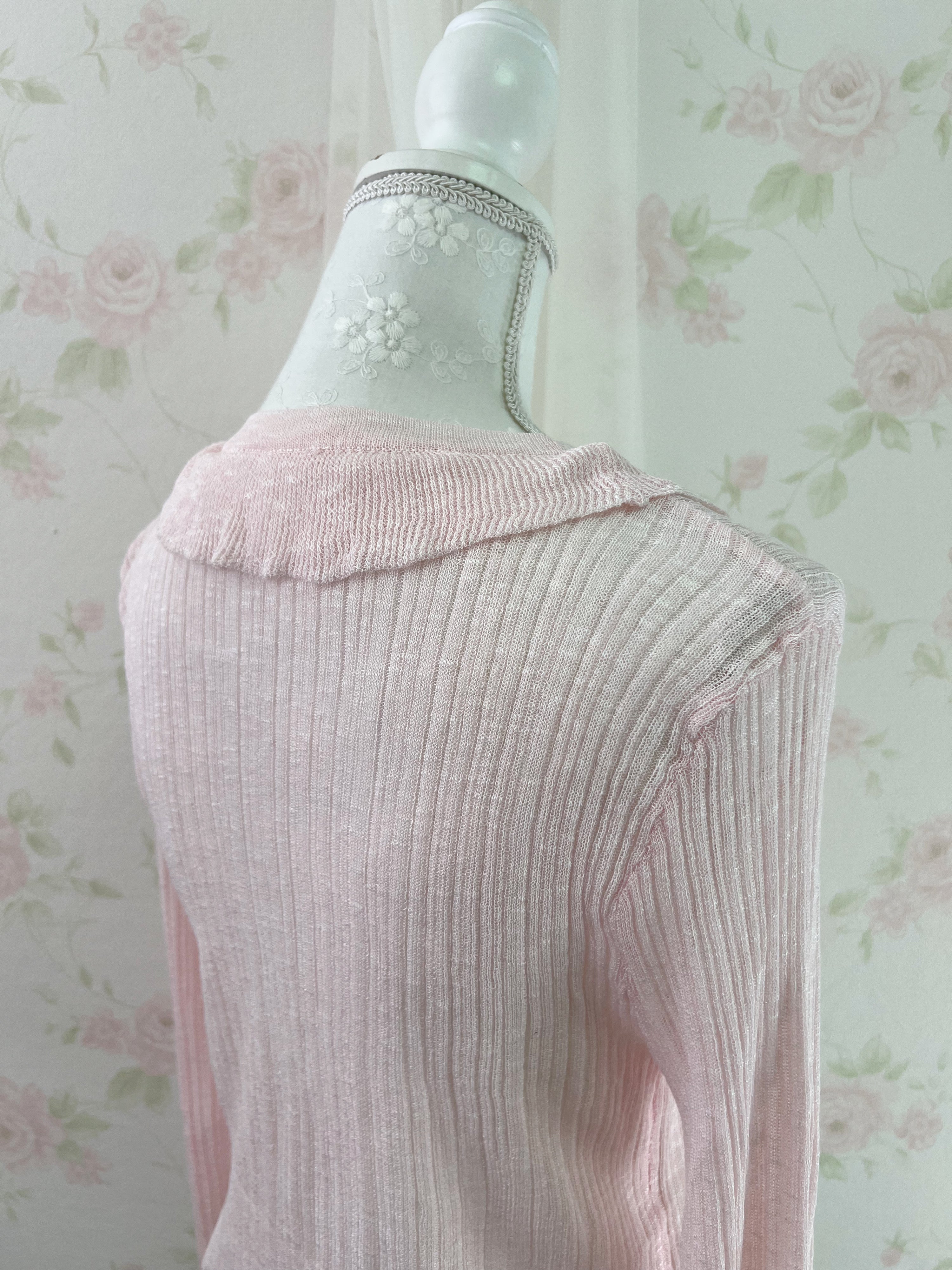 Ruffled Shoujo Cardigan (Pink)