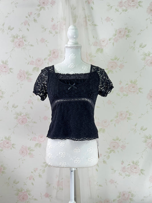 GRL Lacy Shoujo T-Shirt (Black)