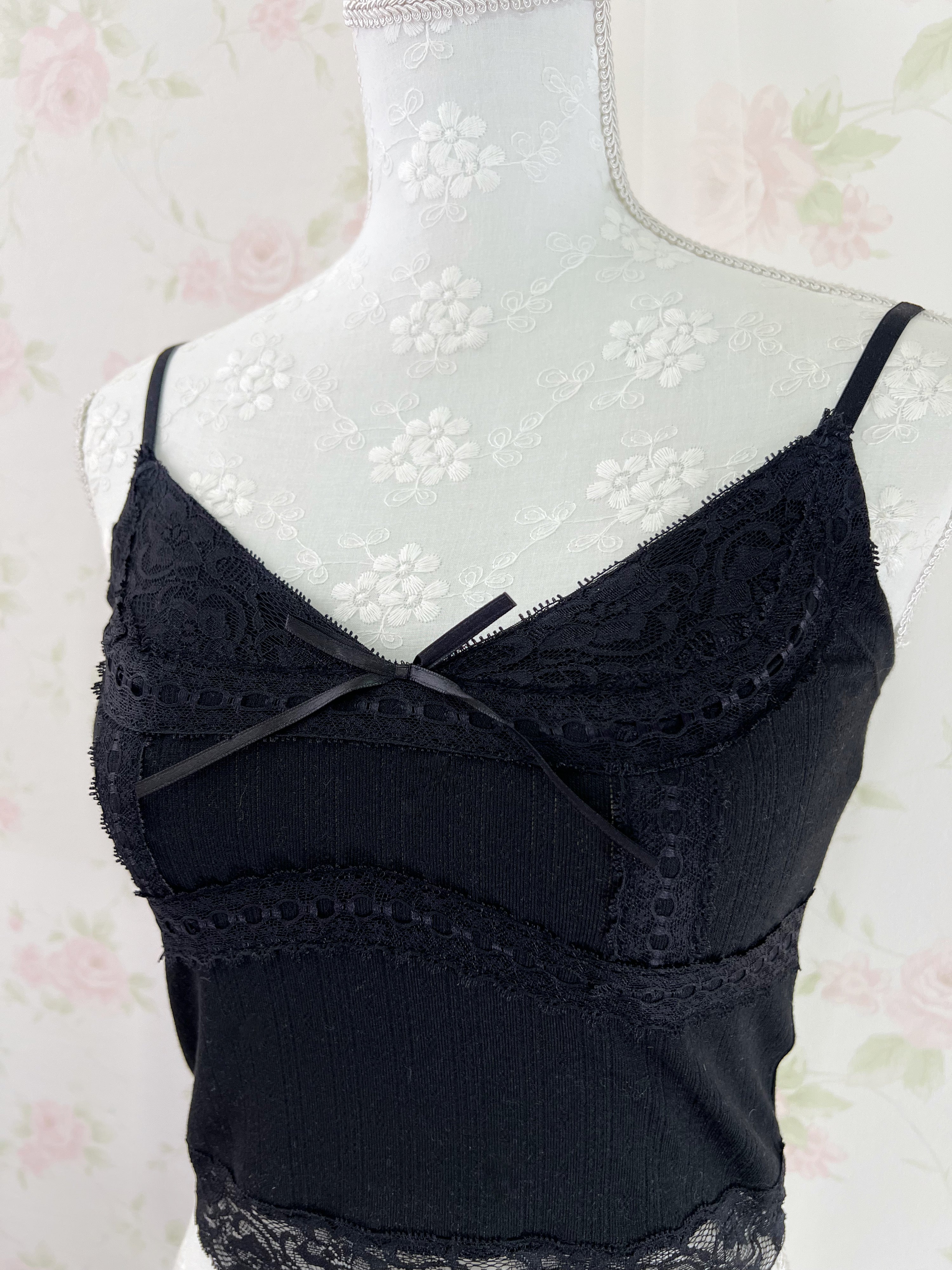 Dream Vision Y2K Gyaru Camisole (Black)