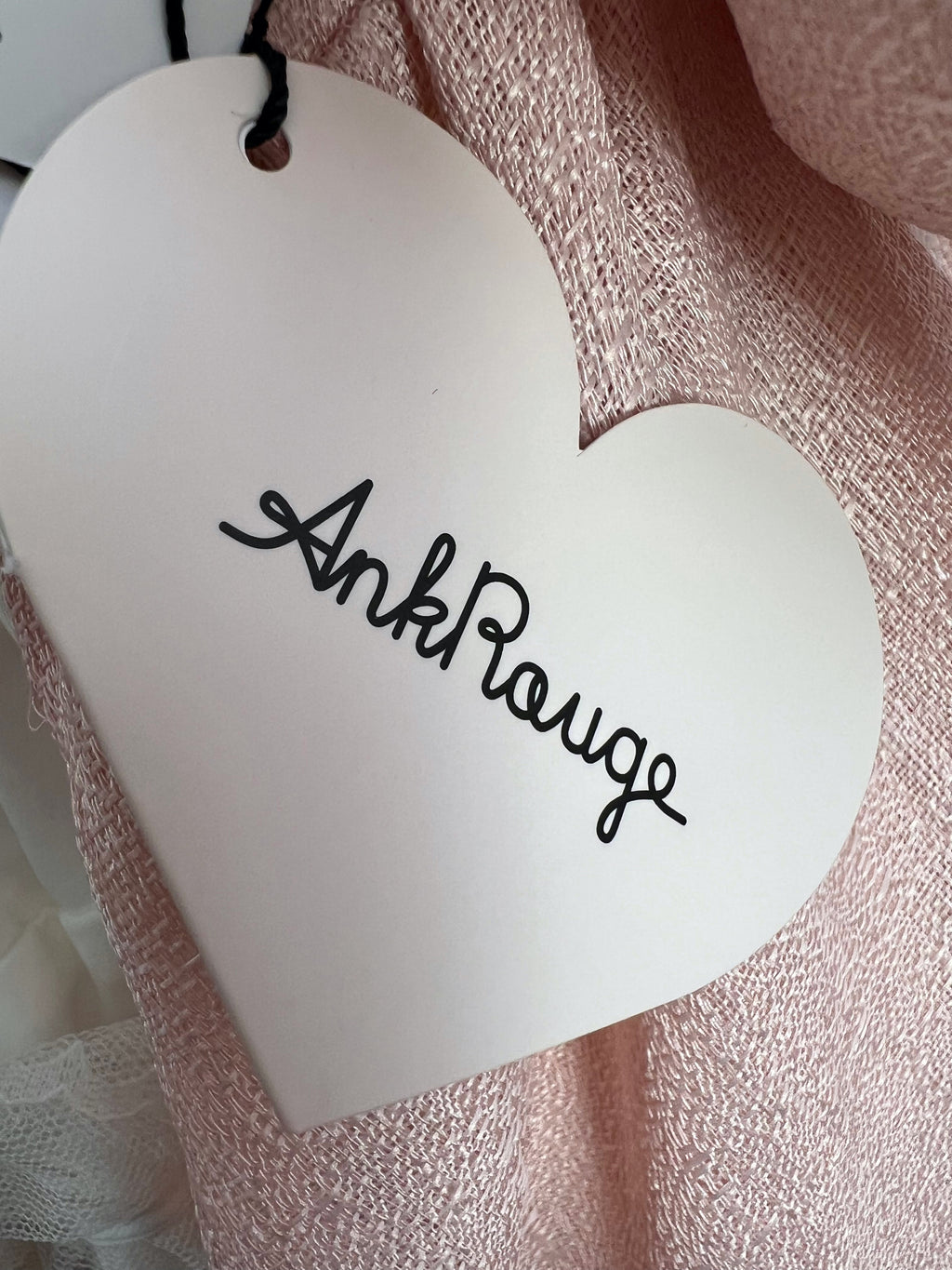 Ank Rouge Crystal Stone Strap Tweed Dress (Pink)