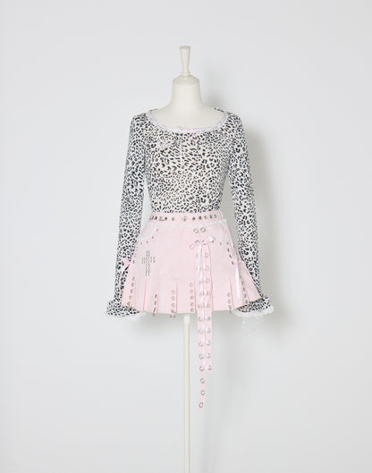 AVENCHUMU Brass knuckle long sleeve frill tops