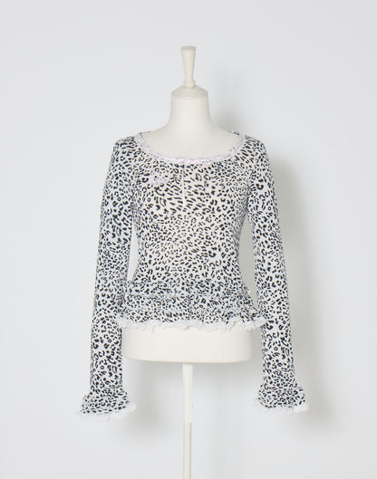 AVENCHUMU Brass knuckle long sleeve frill tops