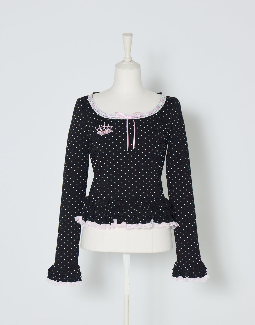 AVENCHUMU Brass knuckle long sleeve frill tops