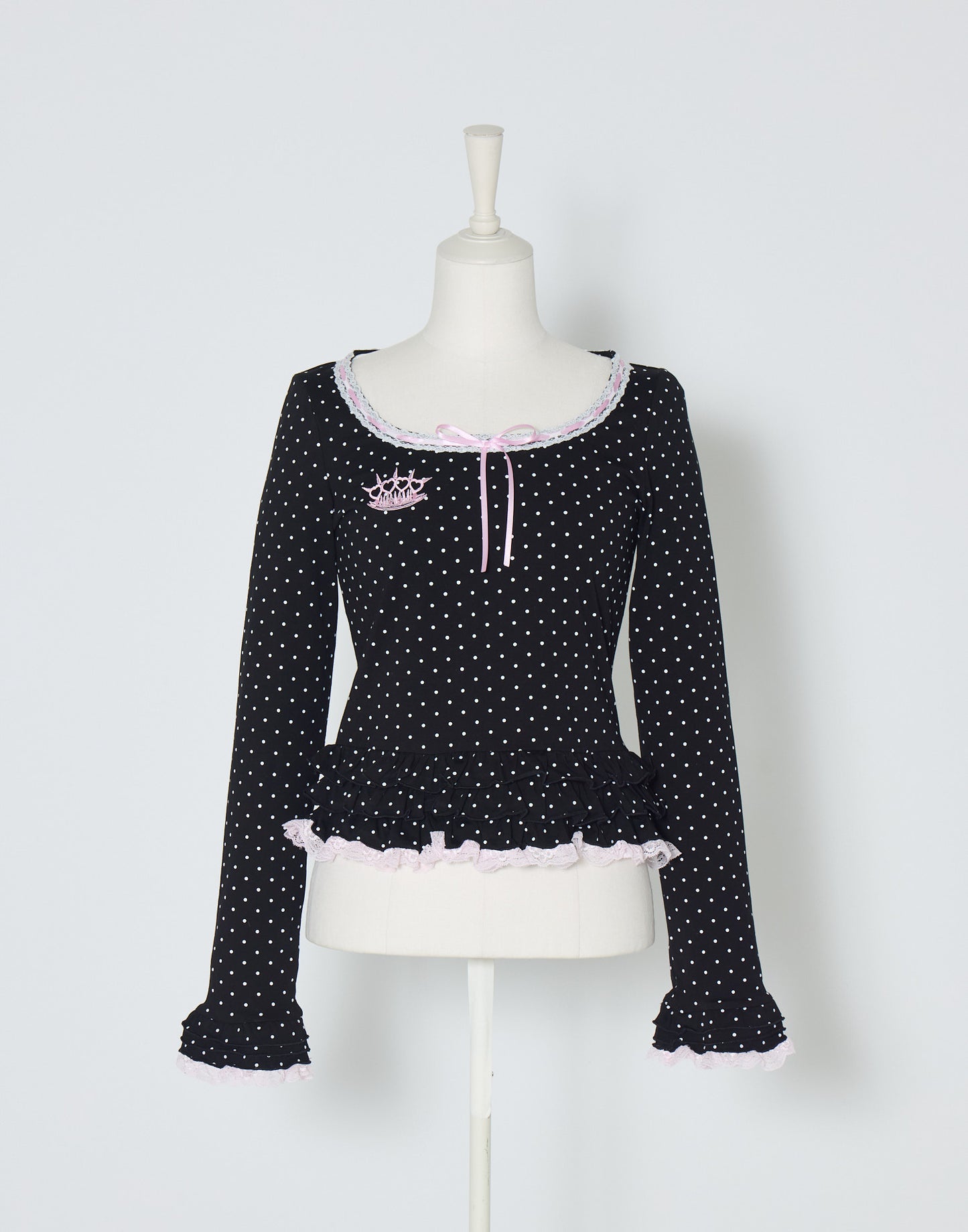 AVENCHUMU Brass knuckle long sleeve frill tops