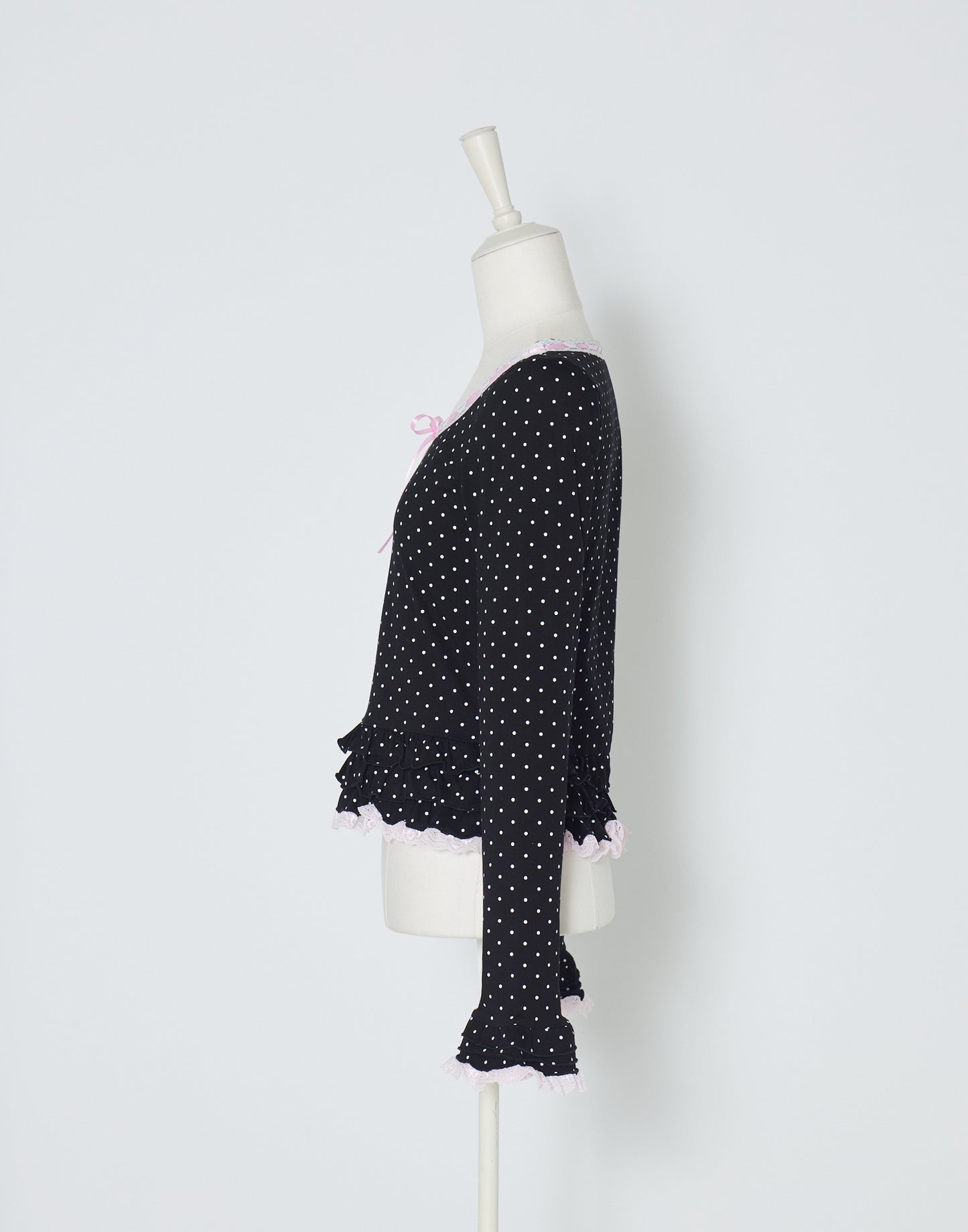 AVENCHUMU Brass knuckle long sleeve frill tops