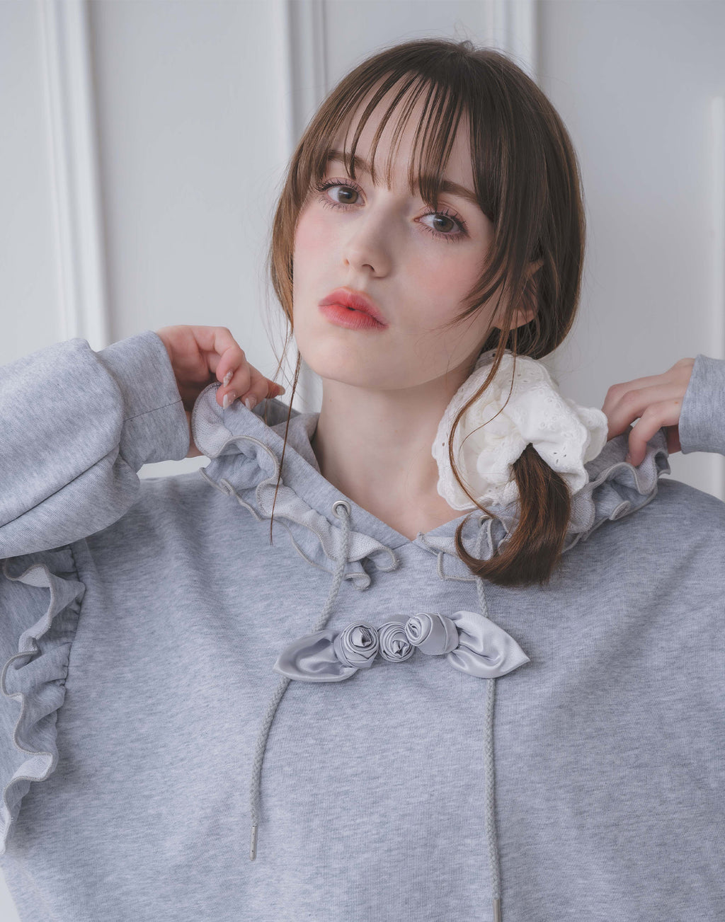 Lolime rose motif hoodie