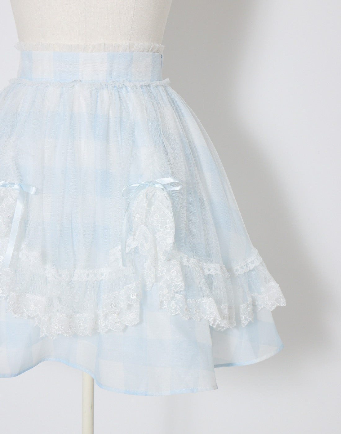mellfy memory Fairy gingham tulle apron Skirt