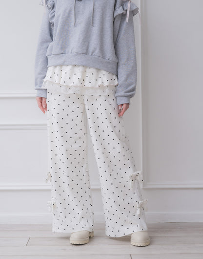 Lolime fancy dot layered pantsskirt