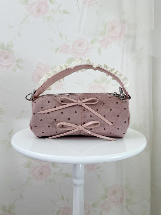 Polka dot shoujo 2 way bag (pink)