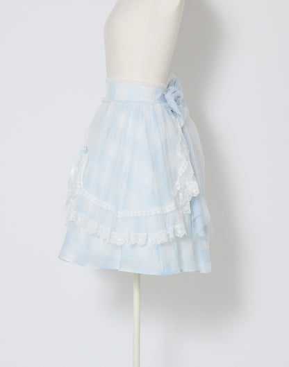 mellfy memory Fairy gingham tulle apron Skirt