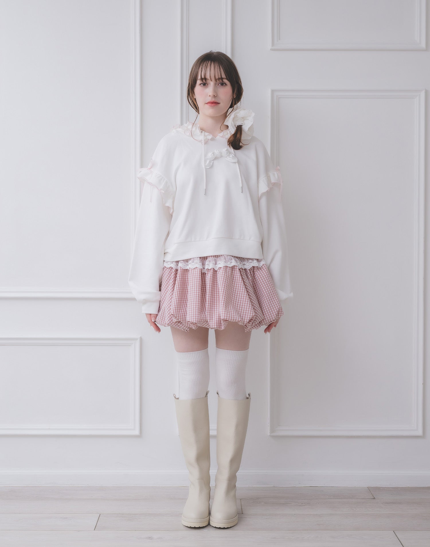 Lolime lacy balloon skirt