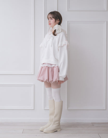 Lolime rose motif hoodie