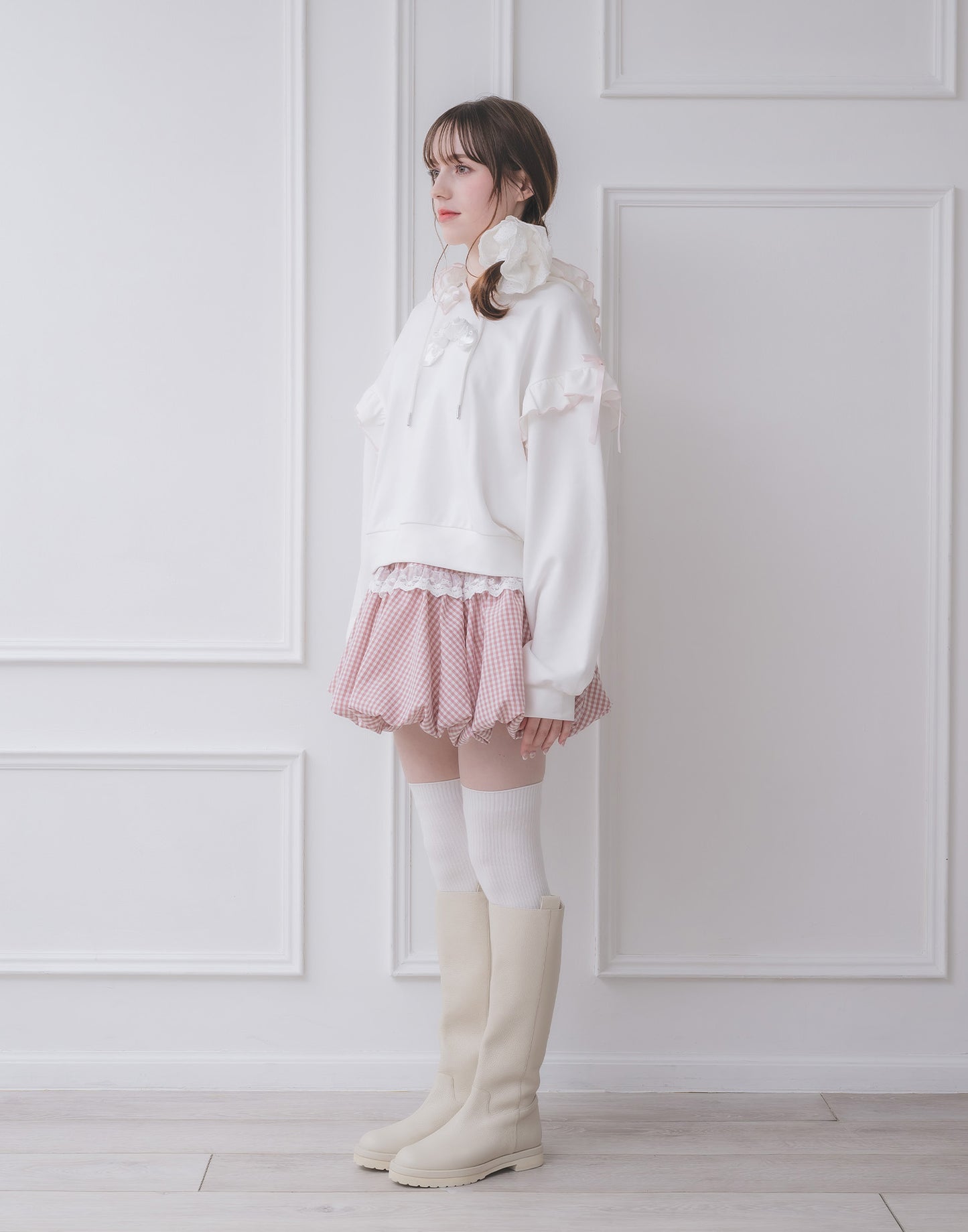 Lolime lacy balloon skirt