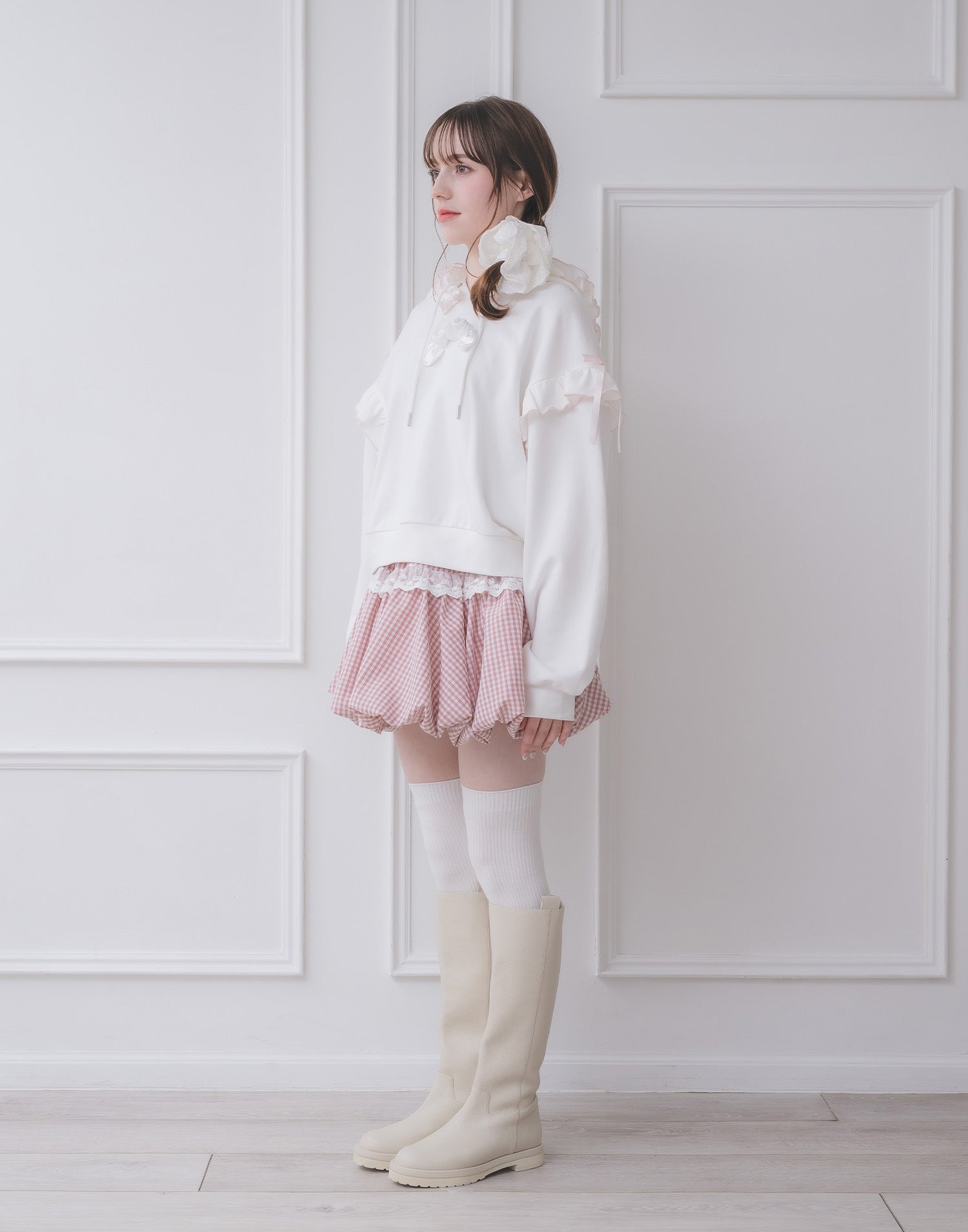 Lolime lacy balloon skirt