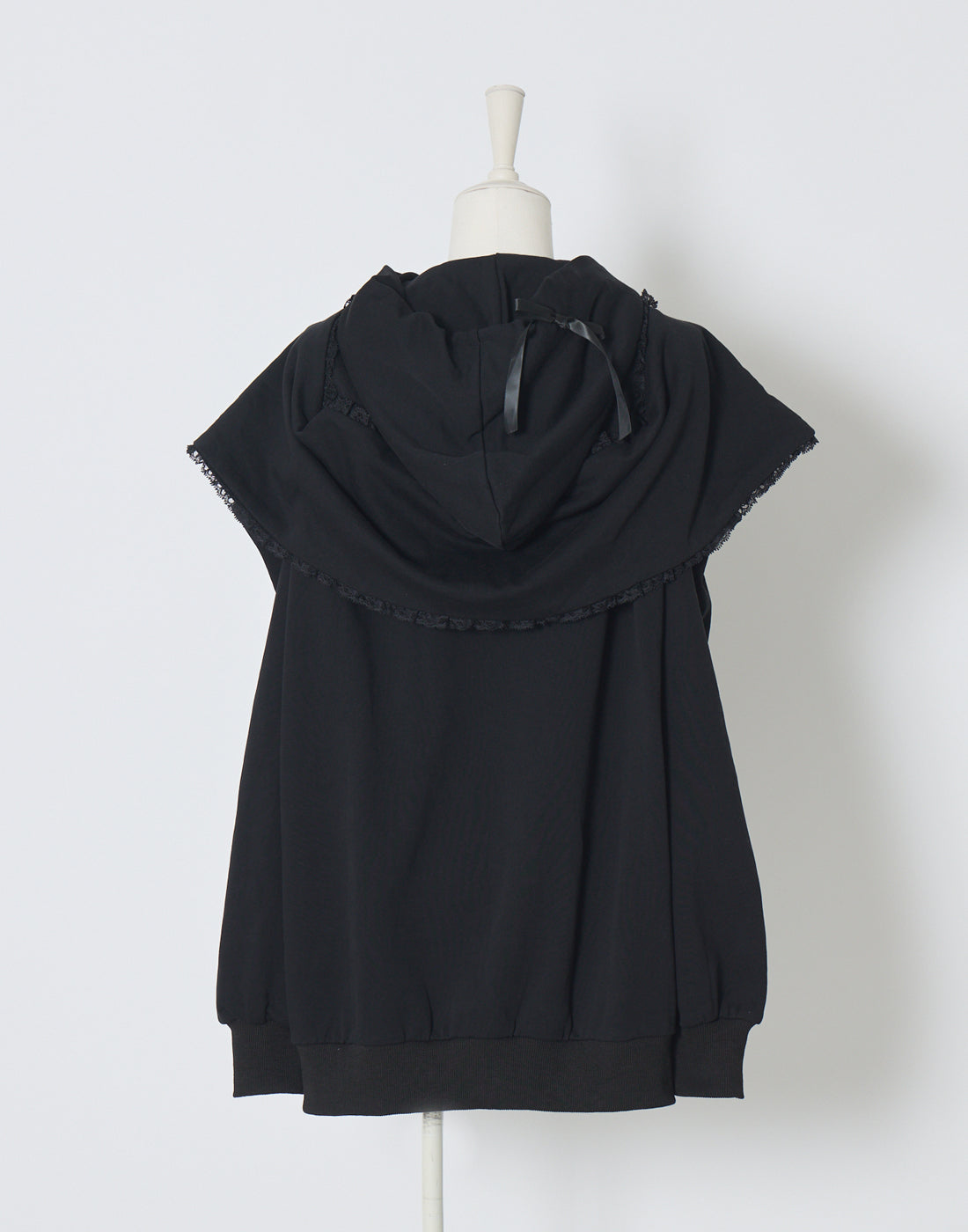 AVENCHUMU Ribbon shoulder zip hoodie oversize Dress