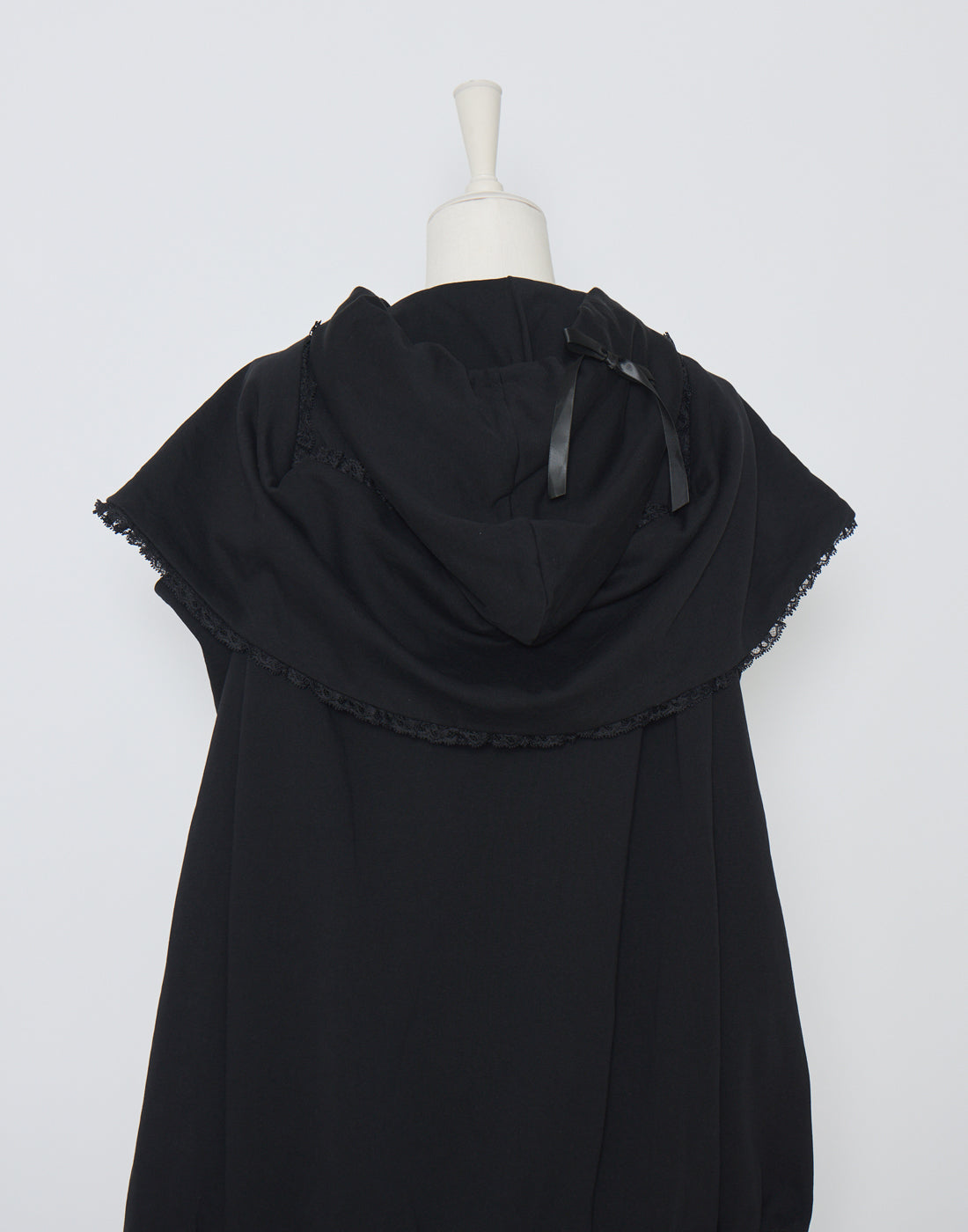 AVENCHUMU Ribbon shoulder zip hoodie oversize Dress