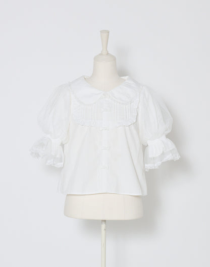 mellfy memory Dreamy mini ribbon Blouse