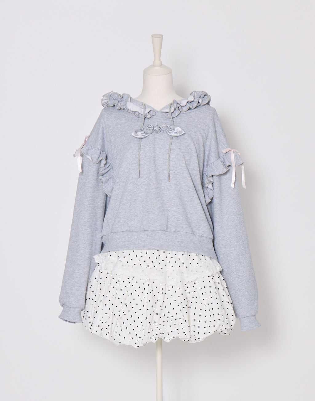 Lolime rose motif hoodie