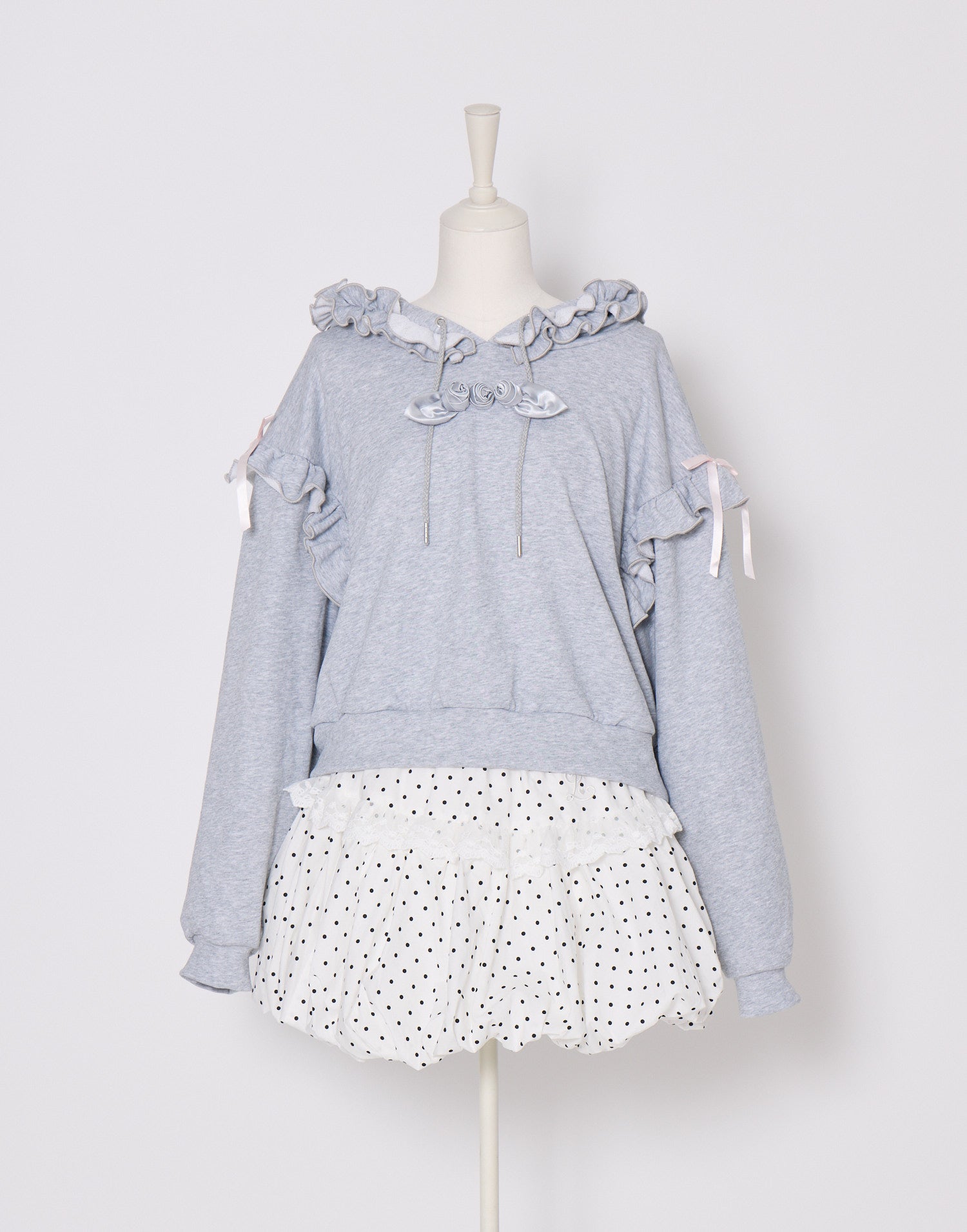 Lolime rose motif hoodie