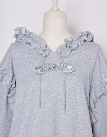 Lolime rose motif hoodie