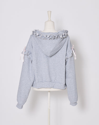 Lolime rose motif hoodie