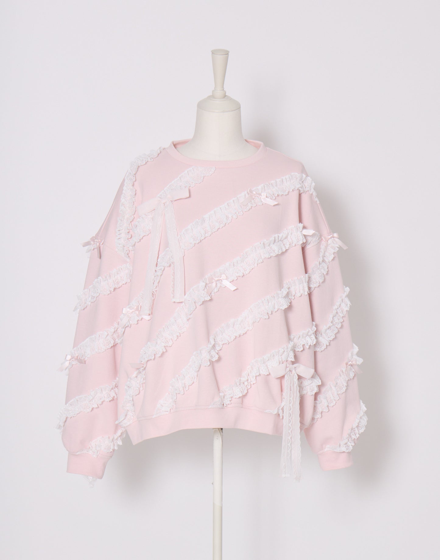 Lolime lacy ribbon sweatshirt