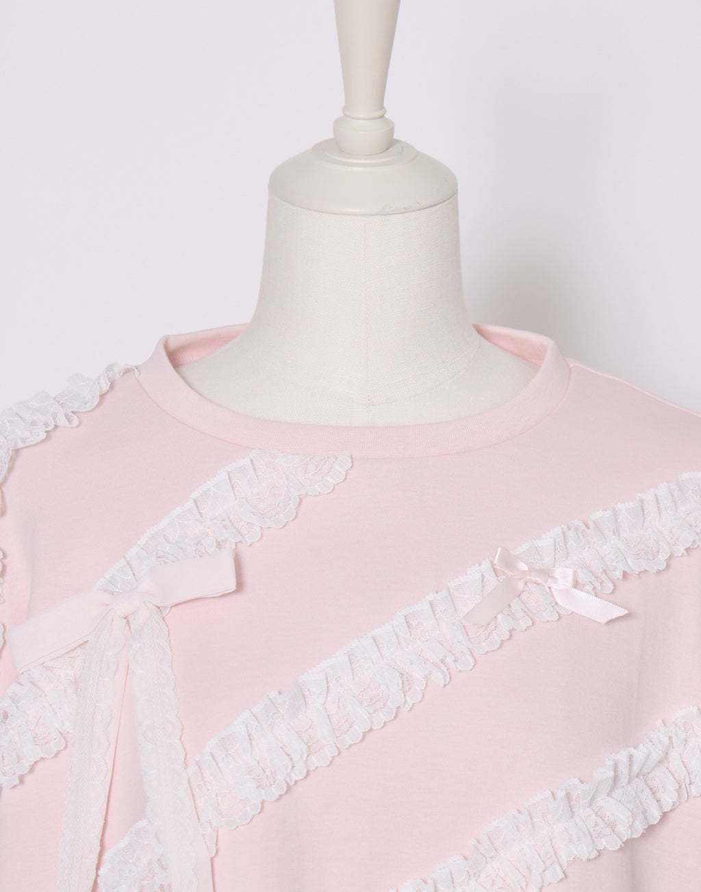 Lolime lacy ribbon sweatshirt