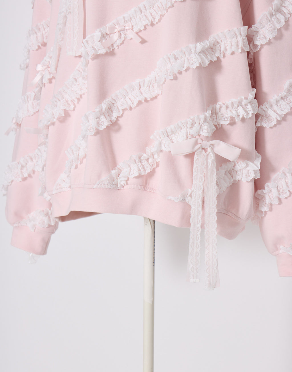 Lolime lacy ribbon sweatshirt