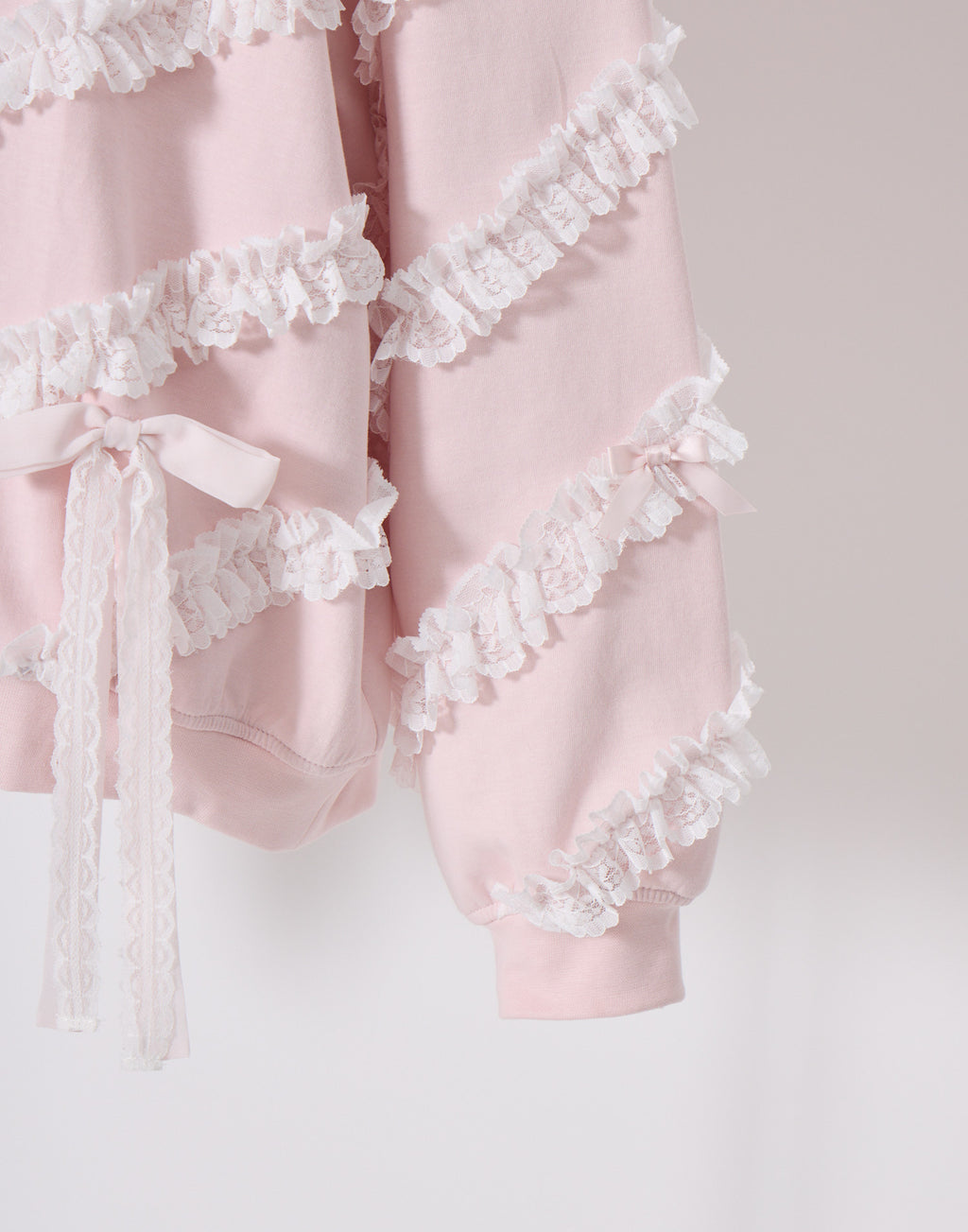 Lolime lacy ribbon sweatshirt