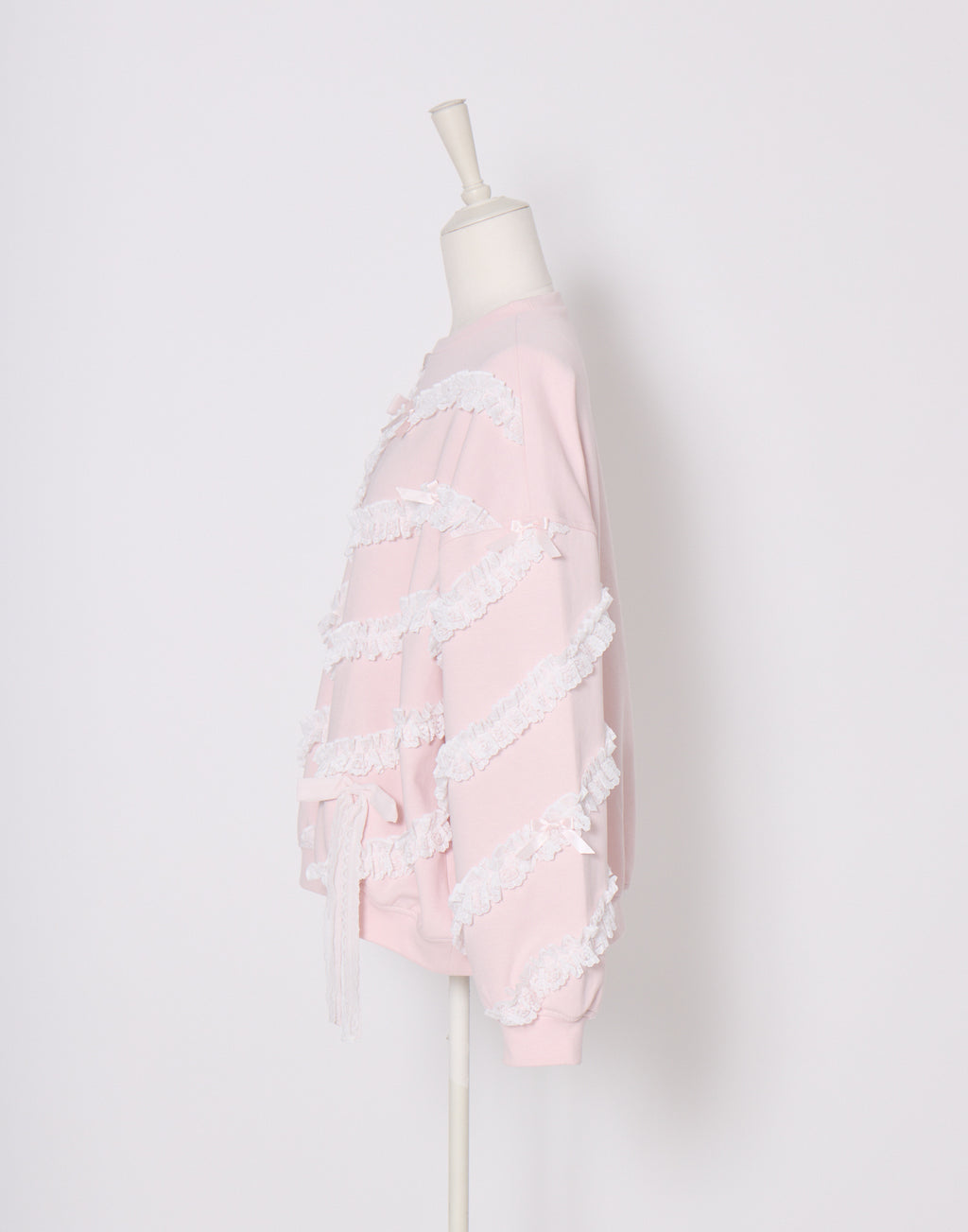 Lolime lacy ribbon sweatshirt