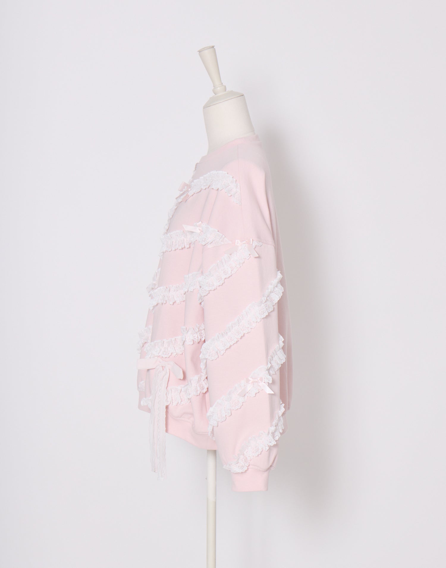 Lolime lacy ribbon sweatshirt