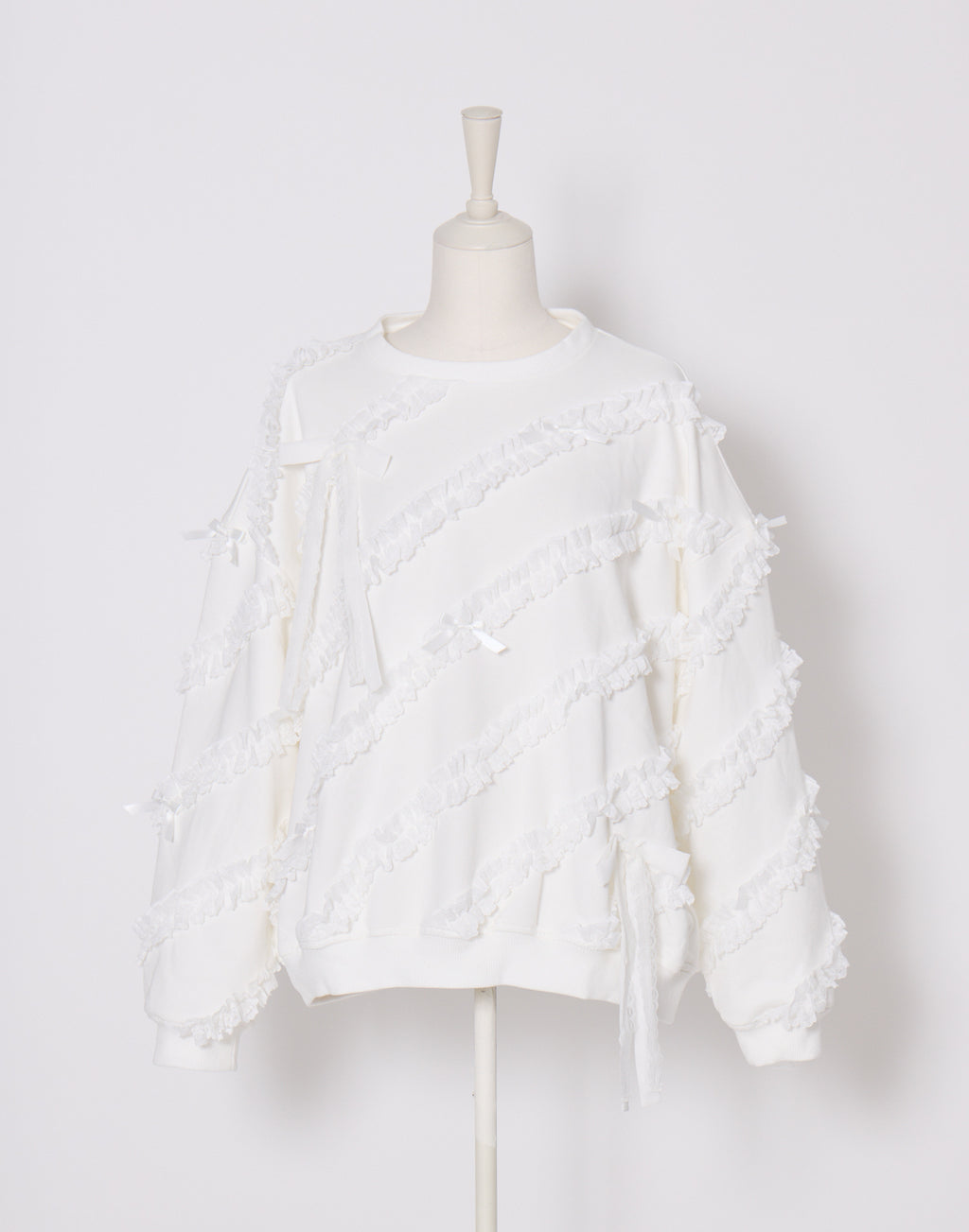Lolime lacy ribbon sweatshirt