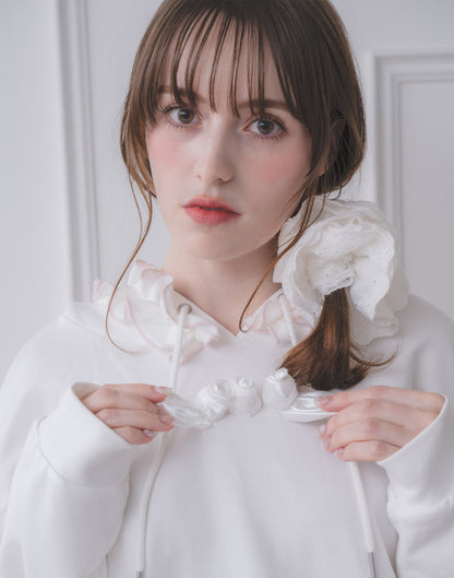 Lolime rose motif hoodie