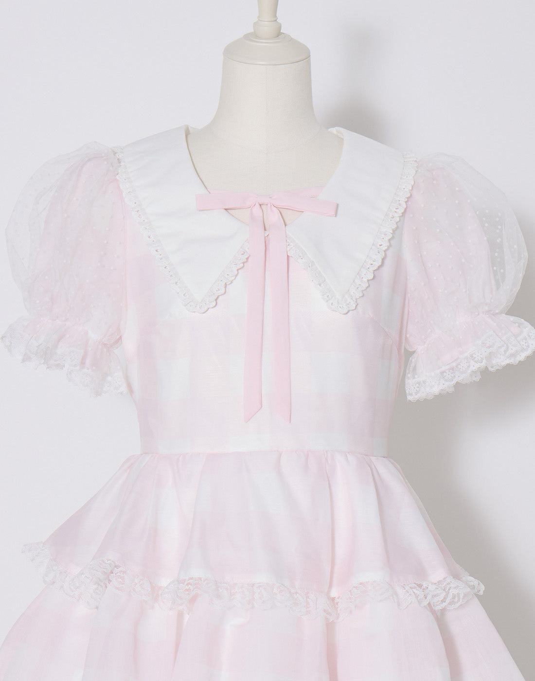 mellfy memory Fairy gingham tiered doll Dress