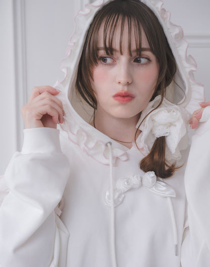 Lolime rose motif hoodie