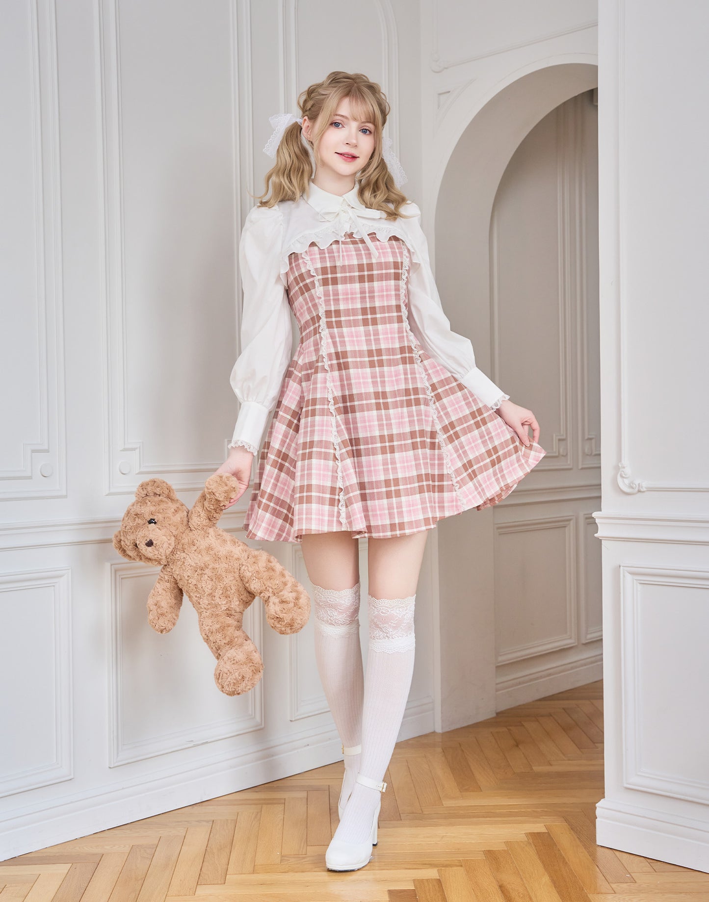 mellfy memory Melty Café Check Dress