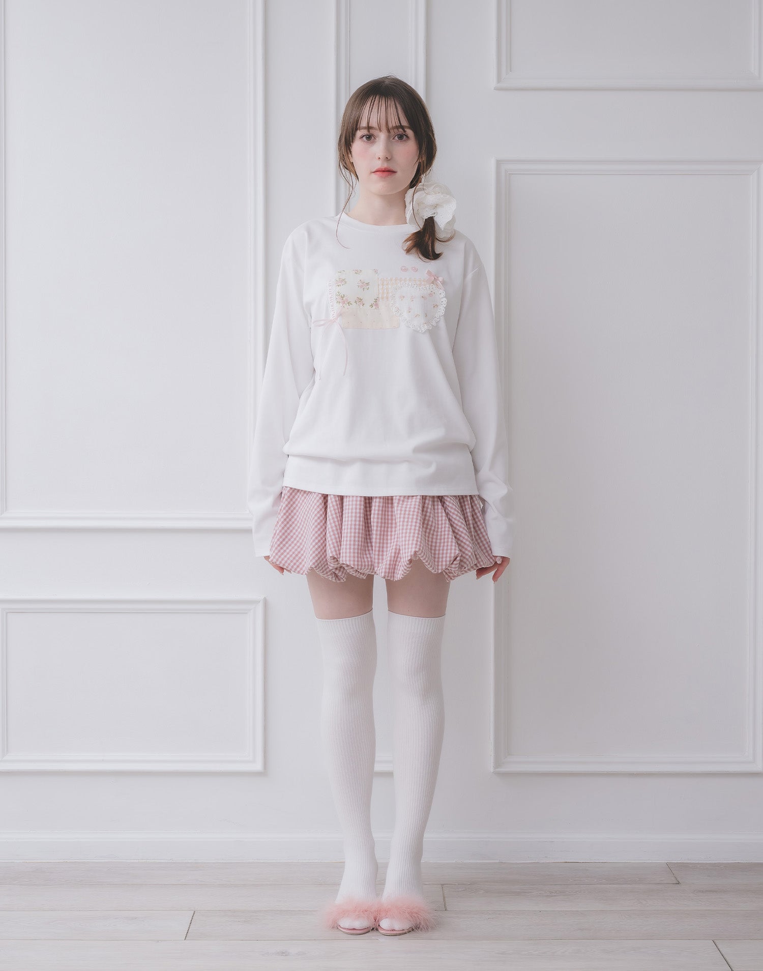 Lolime lacy balloon skirt