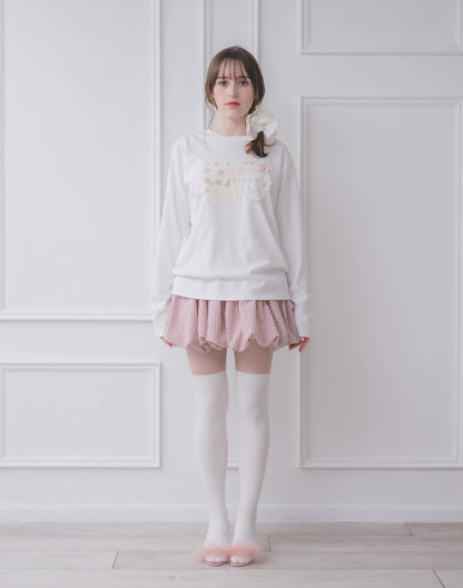 Lolime lacy balloon skirt