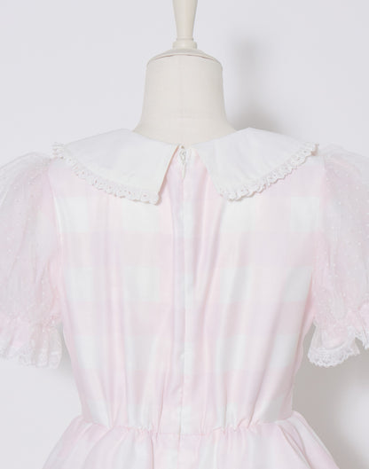 mellfy memory Fairy gingham tiered doll Dress