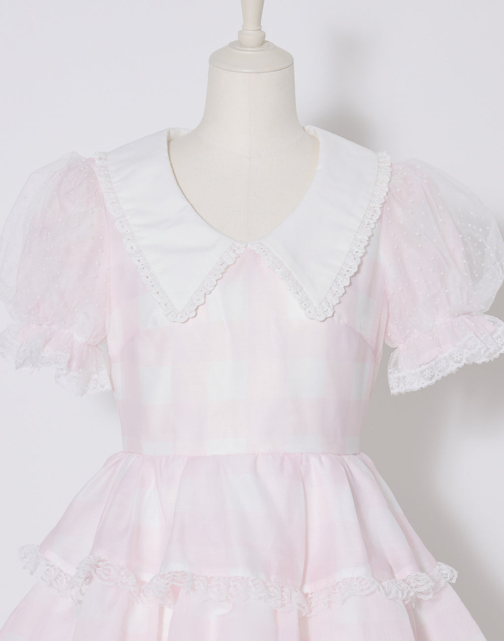 mellfy memory Fairy gingham tiered doll Dress