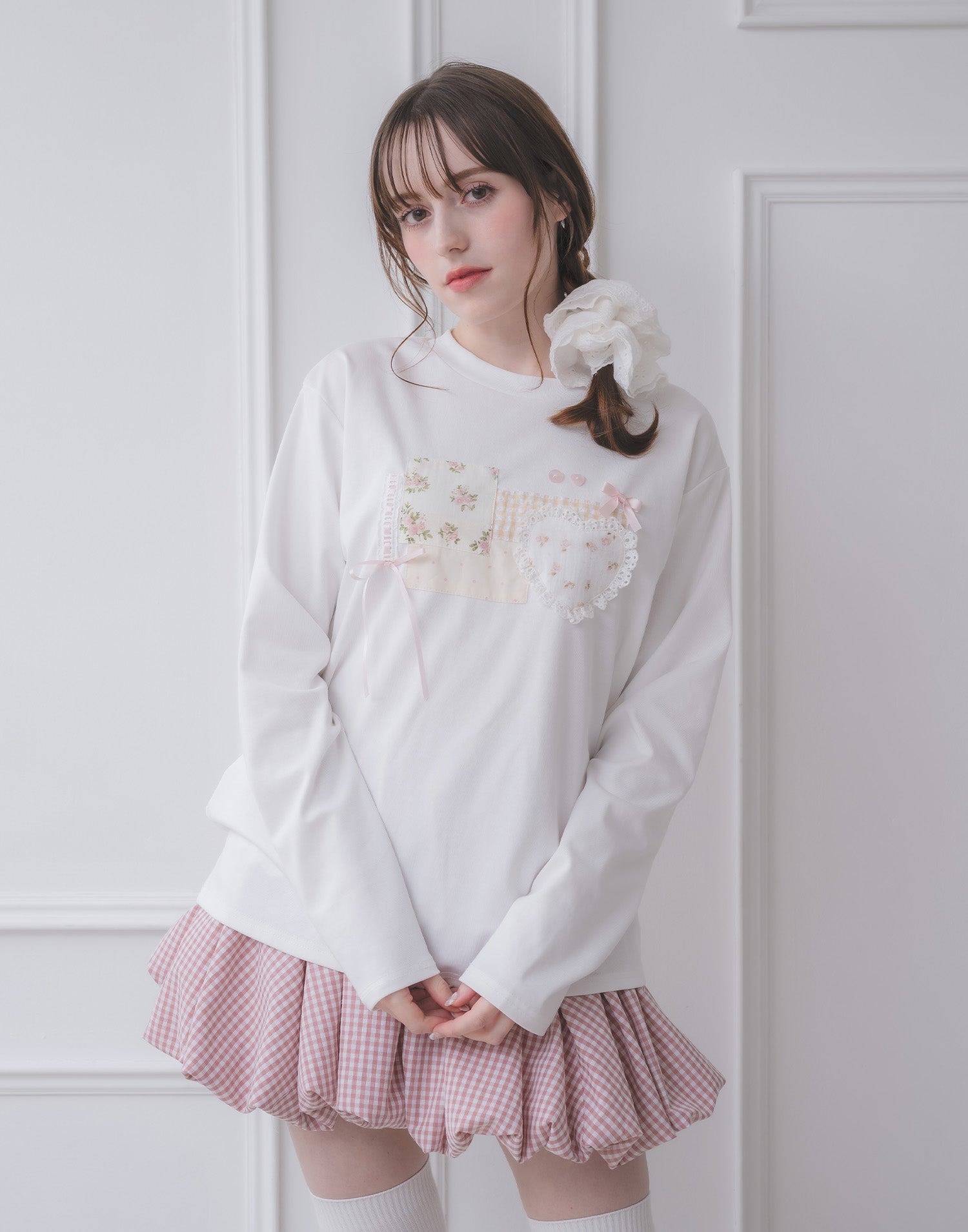 Lolime lacy balloon skirt