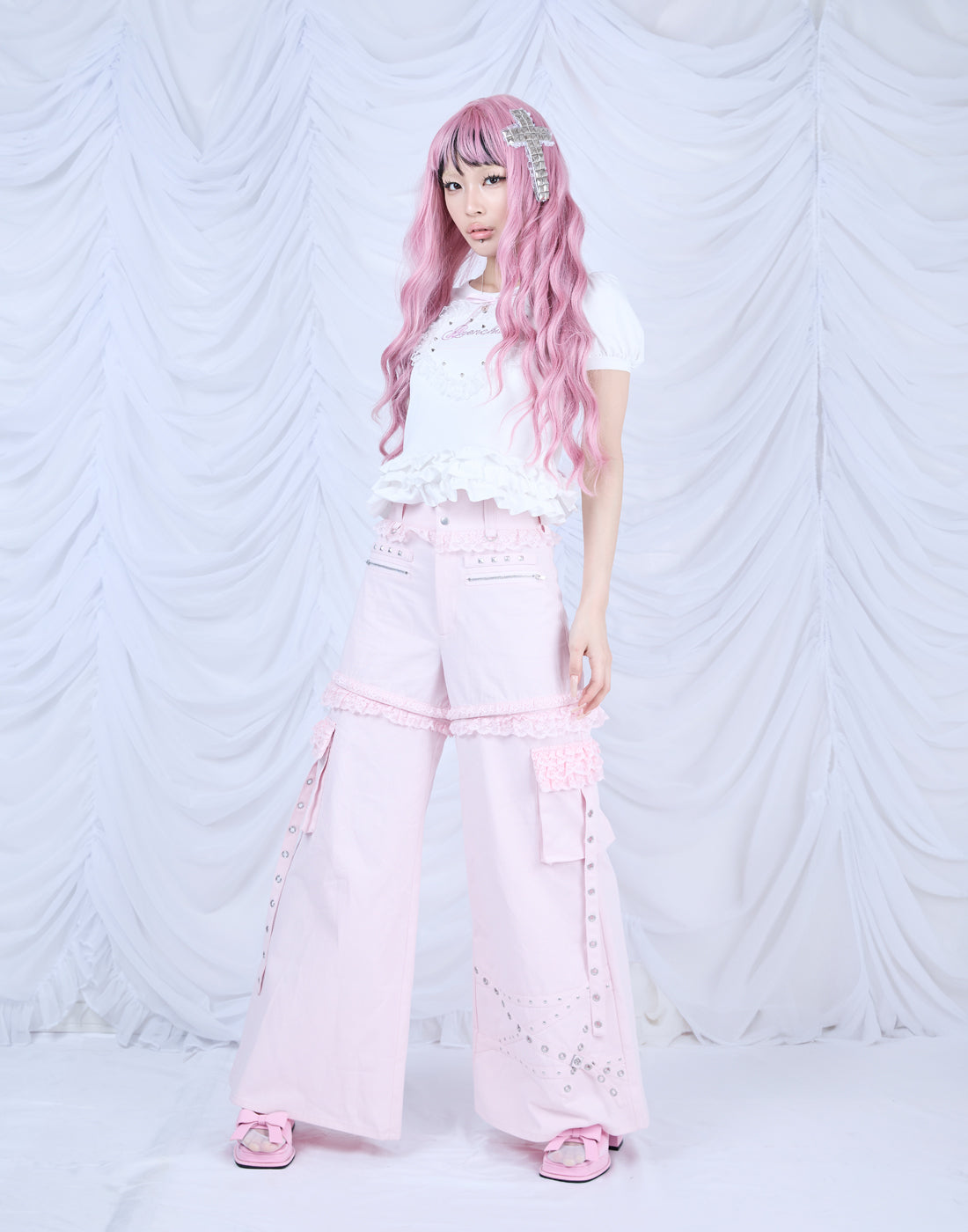 AVENCHUMU Metal cord Separate 2way pants